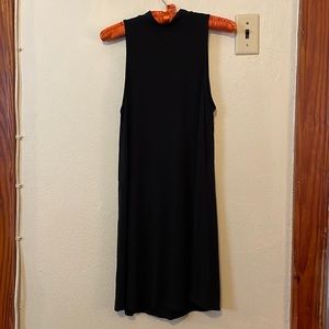 American Eagle Black Mockneck Sleeveless Dress